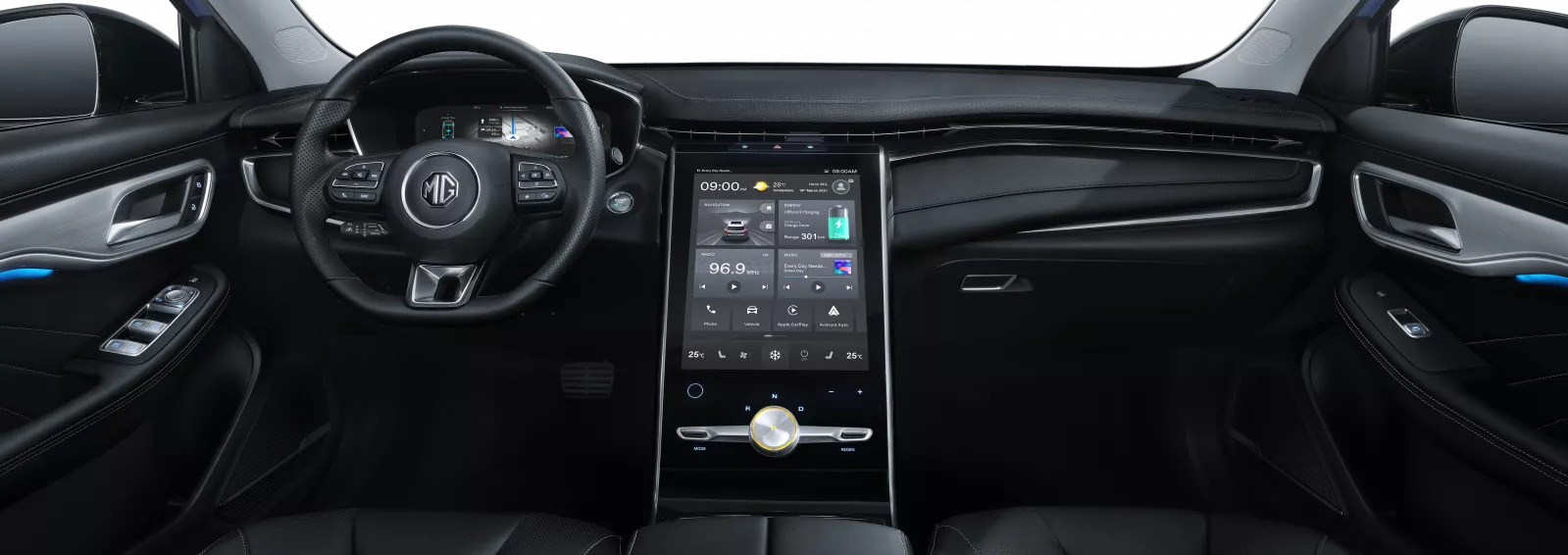 MG marvel r interiør dashbord