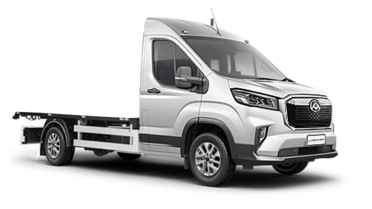 Maxus e-Deliver 9 med rent lasteplan