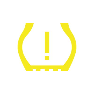 Varsellampe for dekktrykk
