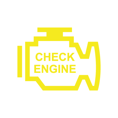 Varsellampe for motorfeil