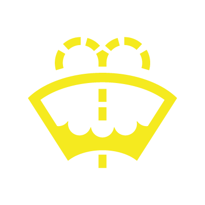 Varsellampe for lite spylervæske